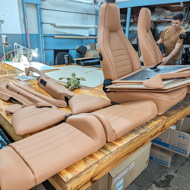 1977 Porsche 911 interior.