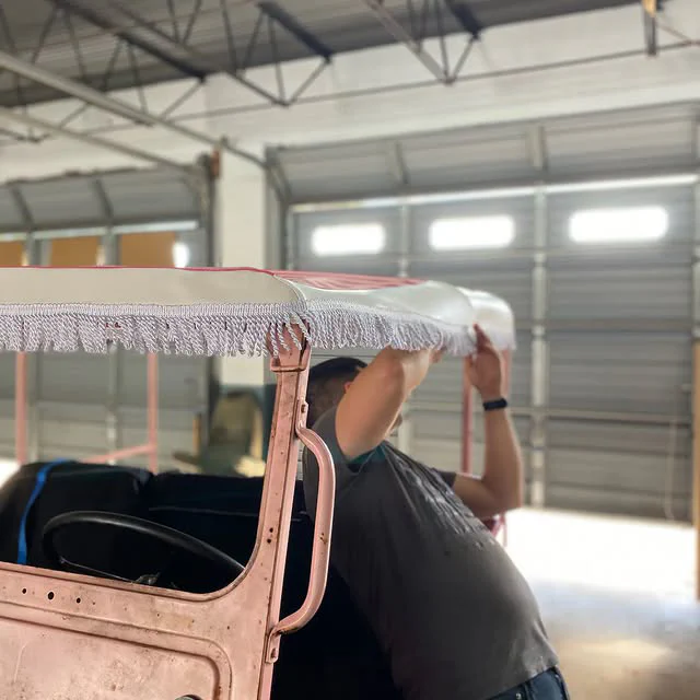 Custom top and interior on 1950 Jeep Willy's
