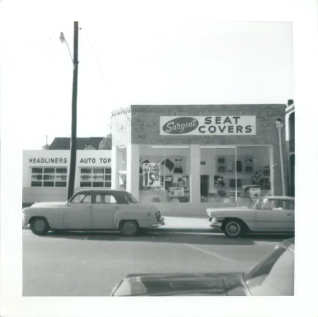 The original Sargent Seat Covers storefront on Main Street