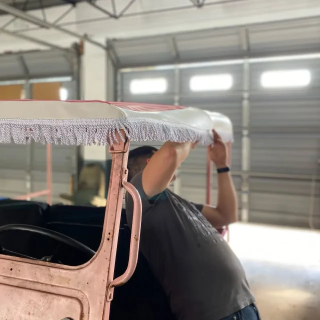Custom top and interior on 1950 Jeep Willy's
