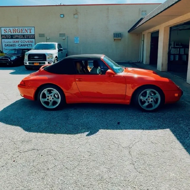 Coming in red hot with the new Porsche top. Now you’re ready to ride!